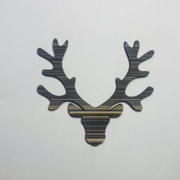 Intra απο ξύλο plywood 3mm-4mm πάχος - Τάρανδος Κεφαλή Ξύλου Κενό Ημιτελές Ξύλο Τέχνης Δίασταση 30x30 cm Intraeaxys-eo4qr0d7 - Image 1