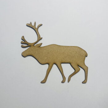 Intra απο ξύλο plywood 3mm-4mm πάχος - Wood Reindeer Cutout Σχήμα τάρανδου Δίασταση 30x30 cm Intraeaxys-lopqrkz7 - Image 1