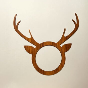 Intra απο ξύλο plywood 3mm-4mm πάχος - Χριστουγεννιάτικα δαχτυλίδια χαρτοπετσέτας τάρανδου Δίασταση 30x30 cm Intraeaxys-eo0qej91 - Image 3