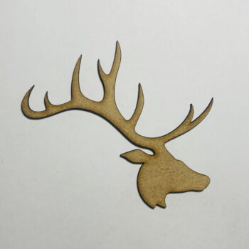 Intra απο ξύλο plywood 3mm-4mm πάχος - Σχήμα κοπής κεφαλιού από ξύλο άλκης Δίασταση 30x30 cm Intraeaxys-075y0gko - Image 1