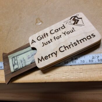 Intra απο ξύλο plywood 3mm-4mm πάχος - Θήκη χρημάτων για χριστουγεννιάτικη δωροκάρτα Δίασταση 30x30 cm Intraeaxys-078ygm4o - Image 1