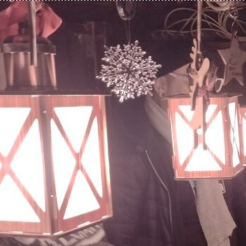 Intra απο ξύλο plywood 3mm-4mm πάχος - Χριστουγεννιάτικο Φανάρι Δίασταση 30x30 cm Intraeaxys-voqdlpd1 - Image 1