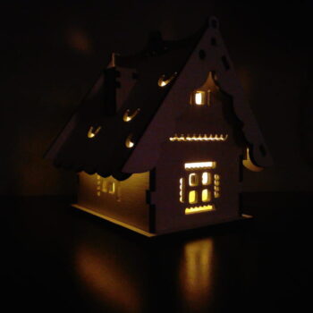 Intra απο ξύλο plywood 3mm-4mm πάχος - Ξύλινο Φωτιστικό Σπιτιού Μικρό Χριστουγεννιάτικο Φωτιστικό Νυχτερινό Φωτιστικό Δίασταση 30x30 cm Intraeaxys-p7ymvnz7 - Image 4