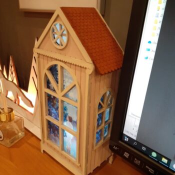 Intra απο ξύλο plywood 3mm-4mm πάχος - Χριστουγεννιάτικο Νυχτερινό Φωτιστικό Κόντρα πλακέ 3mm Δίασταση 30x30 cm Intraeaxys-voq2y8qo - Image 1