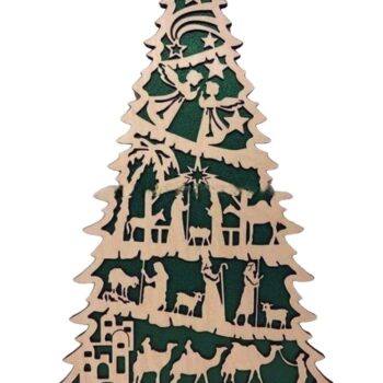 Intra απο ξύλο plywood 3mm-4mm πάχος - Δέντρο Γέννησης με βάση Δίασταση 30x30 cm Intraeaxys-qommglro - Image 3