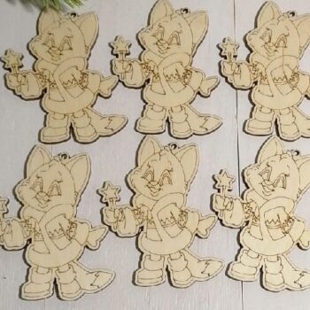 Intra απο ξύλο plywood 3mm-4mm πάχος - Μαγνήτης με χαραγμένο Ξύλινο ντεκόρ Δίασταση 30x30 cm Intraeaxys-r1z2kpm1 - Image 1