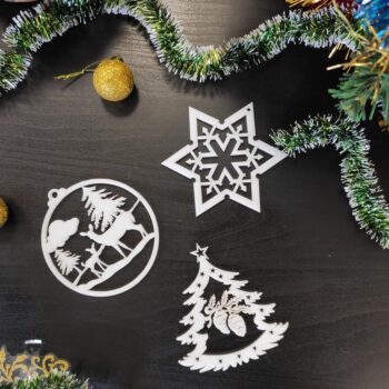 Intra απο ξύλο plywood 3mm-4mm πάχος - Χριστουγεννιάτικο δέντρο ξύλινα παιχνίδια Δίασταση 30x30 cm Intraeaxys-pok34xd7 - Image 1