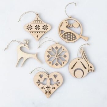 Intra απο ξύλο plywood 3mm-4mm πάχος - Σκανδιναβικό στολίδι Δίασταση 10x10 cm Intraeaxys-r1zq0dl1 - Image 1