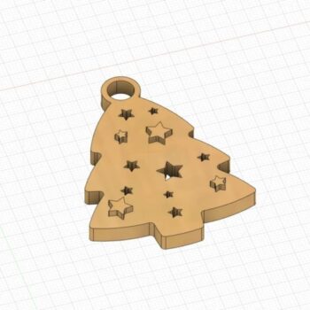 Intra απο ξύλο plywood 3mm-4mm πάχος - Χριστουγεννιάτικο δέντρο Δίασταση 30x30 cm Intraeaxys-91jkdk5o - Image 4