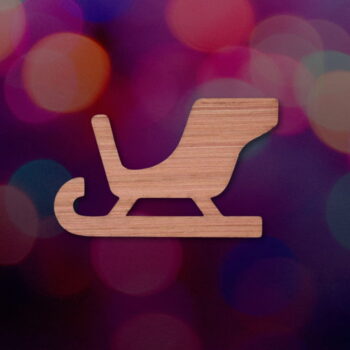 Intra απο ξύλο plywood 3mm-4mm πάχος - Sleigh Wood Cutout Ημιτελές Ξύλινο Σχήμα Έλκηθρου Δίασταση 30x30 cm Intraeaxys-078yz5qo - Image 1