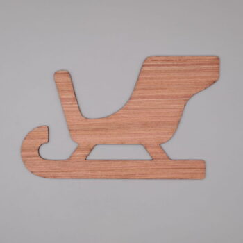 Intra απο ξύλο plywood 3mm-4mm πάχος - Sleigh Wood Cutout Ημιτελές Ξύλινο Σχήμα Έλκηθρου Δίασταση 30x30 cm Intraeaxys-078yz5qo - Image 3