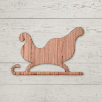 Intra απο ξύλο plywood 3mm-4mm πάχος - Χριστουγεννιάτικη διακόσμηση με ξύλινο έλκηθρο Δίασταση 30x30 cm Intraeaxys-91jdgyl1 - Image 1