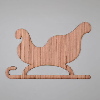 Intra απο ξύλο plywood 3mm-4mm πάχος - Χριστουγεννιάτικη διακόσμηση με ξύλινο έλκηθρο Δίασταση 30x30 cm Intraeaxys-91jdgyl1 - Image 3