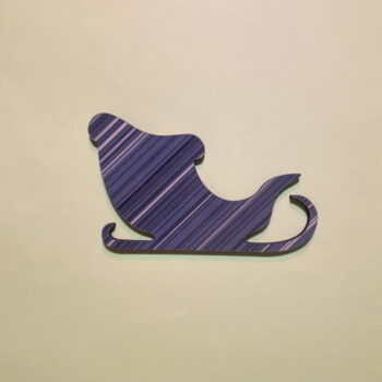 Intra απο ξύλο plywood 3mm-4mm πάχος - Χριστουγεννιάτικη Χριστουγεννιάτικη διακόσμηση με έλκηθρο Άγιου Βασίλη ημιτελή ξύλινη διακόσμηση Δίασταση 30x30 cm Intraeaxys-eo0qekg1 - Image 4