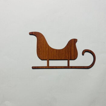 Intra απο ξύλο plywood 3mm-4mm πάχος - Ημιτελής ξύλινη διακόσμηση Χριστουγέννων με έλκηθρο Δίασταση 30x30 cm Intraeaxys-qommprro - Image 4