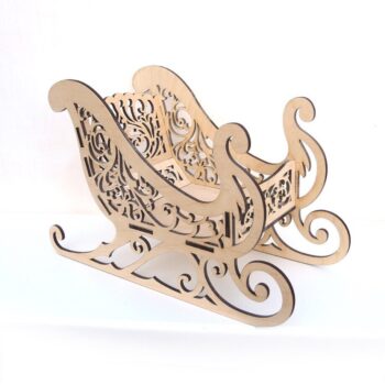 Intra απο ξύλο plywood 3mm-4mm πάχος - Ξύλινα Χριστουγεννιάτικα έλκηθρα Άγιου Βασίλη Δίασταση 30x30 cm Intraeaxys-m1d6e2e7 - Image 1