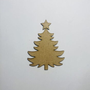 Intra απο ξύλο plywood 3mm-4mm πάχος - Ημιτελής χειροτεχνία αποκοπής χριστουγεννιάτικου δέντρου από ξύλο Δίασταση 30x30 cm Intraeaxys-075y0nko - Image 1