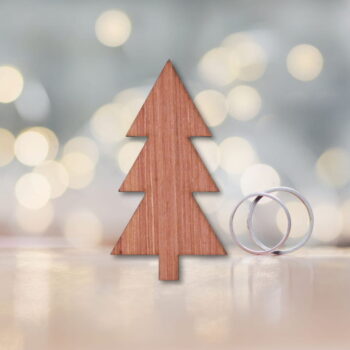 Intra απο ξύλο plywood 3mm-4mm πάχος - Χριστουγεννιάτικο δέντρο με αποκοπή διακοπών Ημιτελές σχήμα ξύλου Δίασταση 30x30 cm Intraeaxys-67wlvpl1 - Image 1