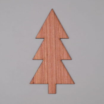 Intra απο ξύλο plywood 3mm-4mm πάχος - Χριστουγεννιάτικο δέντρο με αποκοπή διακοπών Ημιτελές σχήμα ξύλου Δίασταση 30x30 cm Intraeaxys-67wlvpl1 - Image 3