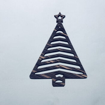 Intra απο ξύλο plywood 3mm-4mm πάχος - Ημιτελές ξύλινο χριστουγεννιάτικο δέντρο με αποκοπή αστεριών Δίασταση 30x30 cm Intraeaxys-zo9yq3e7 - Image 1