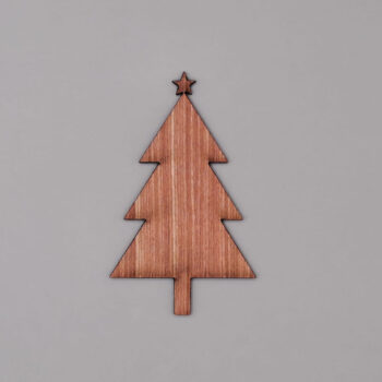 Intra απο ξύλο plywood 3mm-4mm πάχος - Ημιτελές ξύλινο σχήμα χριστουγεννιάτικου δέντρου Δίασταση 30x30 cm Intraeaxys-m1d6kdd7 - Image 1