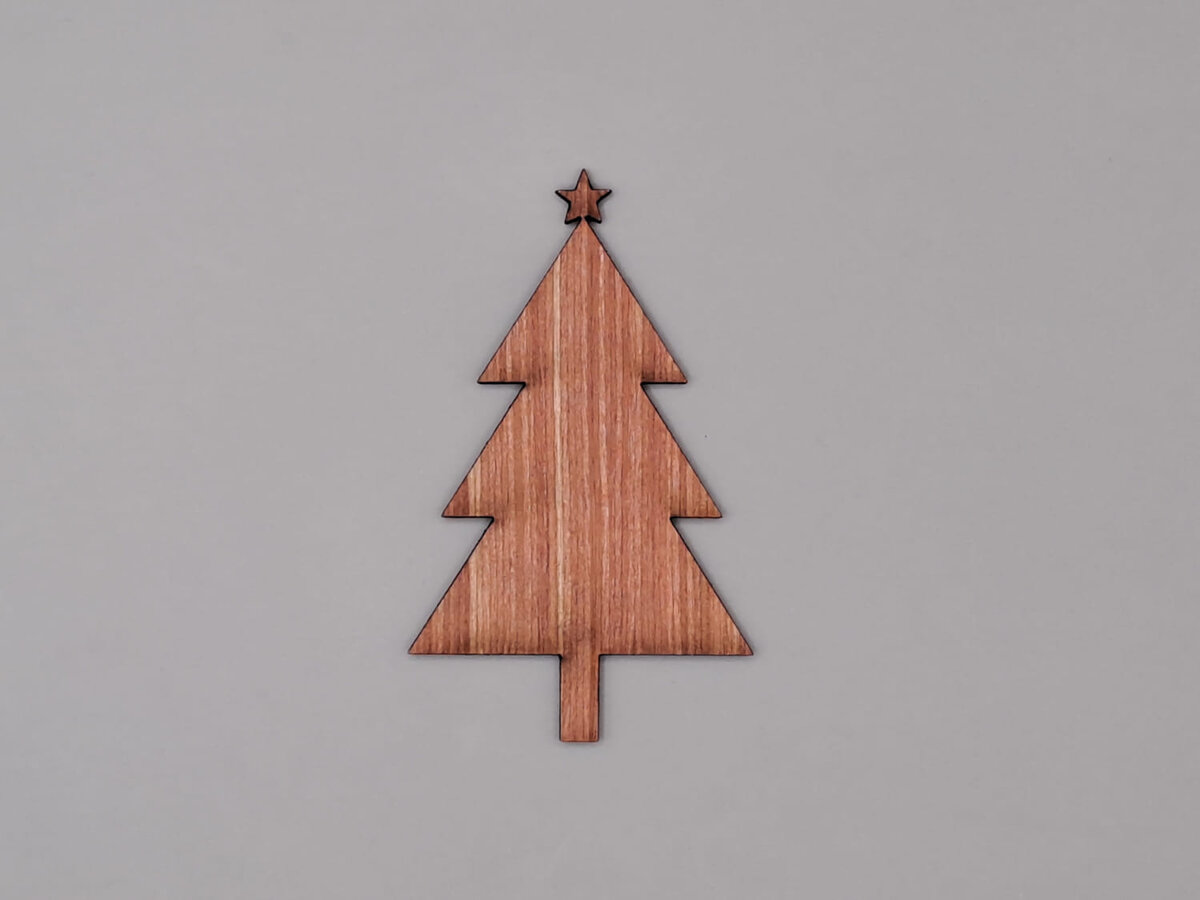 Intra απο ξύλο plywood 3mm-4mm πάχος - Ημιτελές ξύλινο σχήμα χριστουγεννιάτικου δέντρου Δίασταση 30x30 cm Intraeaxys-m1d6kdd7