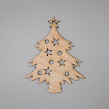 Intra απο ξύλο plywood 3mm-4mm πάχος - Διακόσμηση χειροτεχνίας από ξύλινο χριστουγεννιάτικο δέντρο Δίασταση 30x30 cm Intraeaxys-e1gkmddo - Image 1