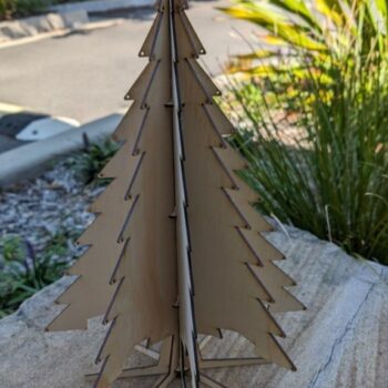 Intra απο ξύλο plywood 3mm-4mm πάχος - Ξύλινο χριστουγεννιάτικο δέντρο Δίασταση 30x30 cm Intraeaxys-lopqwx37 - Image 1