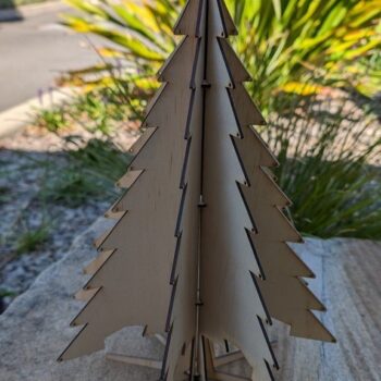 Intra απο ξύλο plywood 3mm-4mm πάχος - Ξύλινο χριστουγεννιάτικο δέντρο Δίασταση 30x30 cm Intraeaxys-lopqwx37 - Image 3