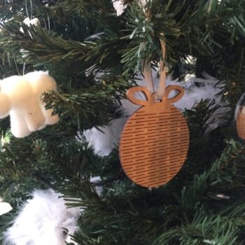 Intra απο ξύλο plywood 3mm-4mm πάχος - Ευέλικτα στολίδια Χριστουγεννιάτικου Δέντρου Δίασταση 10x10 cm Intraeaxys-d1lvzexo - Image 3