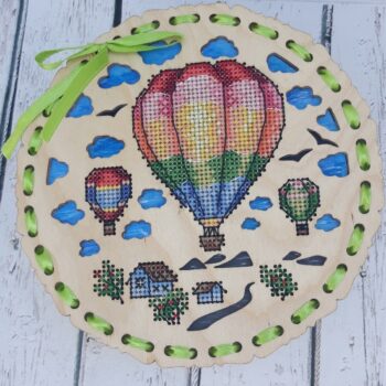 Intra απο ξύλο plywood 3mm-4mm πάχος - Ξύλινο Διακοσμητικό Κεντητό Κουτί Δίασταση 30x30 cm Intraeaxys-075yxmko - Image 3