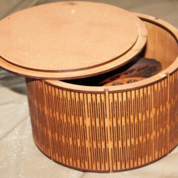 Intra απο ξύλο plywood 3mm-4mm πάχος - Στρογγυλό Κουτί 3mm MDF 150 Διάμετρος Δίασταση 30x30 cm Intraeaxys-67wlwem1 - Image 3