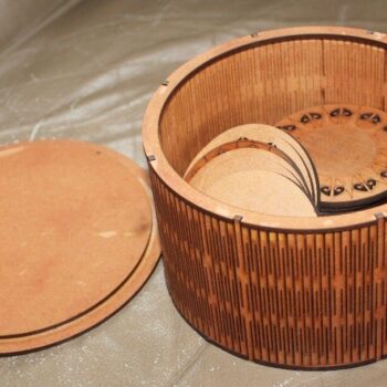 Intra απο ξύλο plywood 3mm-4mm πάχος - Στρογγυλό Κουτί 3mm MDF 150 Διάμετρος Δίασταση 30x30 cm Intraeaxys-67wlwem1 - Image 4