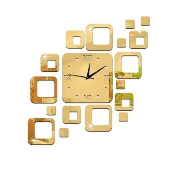 Intra απο ξύλο plywood 3mm-4mm πάχος - Μοντέρνο σχέδιο 3D DIY ρολόι τοίχου Δίασταση 30x30 cm Intraeaxys-075kdp07 - Image 1