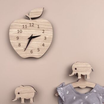 Intra απο ξύλο plywood 3mm-4mm πάχος - Ρολόι Apple Δίασταση 30x30 cm Intraeaxys-d1l523p7 - Image 1