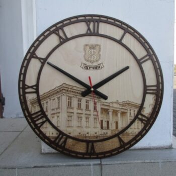 Intra απο ξύλο plywood 3mm-4mm πάχος - Ρολόι τοίχου από ξύλο ρωμαϊκού αριθμού Δίασταση 30x30 cm Intraeaxys-joerdyn7 - Image 3