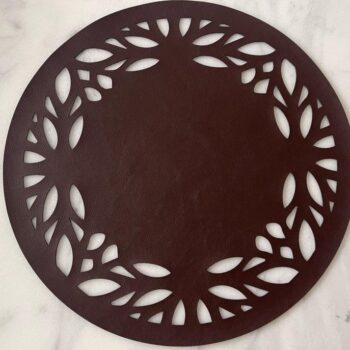 Intra απο ξύλο plywood 3mm-4mm πάχος - Στρογγυλά Δερμάτινα Σουπλά Δίασταση 30x30 cm Intraeaxys-d1l5mg67 - Image 3