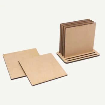 Intra απο ξύλο plywood 3mm-4mm πάχος - Τετράγωνο απλό σουβέρ τσαγιού Δίασταση 30x30 cm Intraeaxys-lopp39ko - Image 1