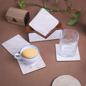 Intra απο ξύλο plywood 3mm-4mm πάχος - Σετ σουβέρ Ξύλινο με θήκη Δίασταση 30x30 cm Intraeaxys-91j8k2po