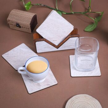 Intra απο ξύλο plywood 3mm-4mm πάχος - Σετ σουβέρ Ξύλινο με θήκη Δίασταση 30x30 cm Intraeaxys-91j8k2po - Image 1