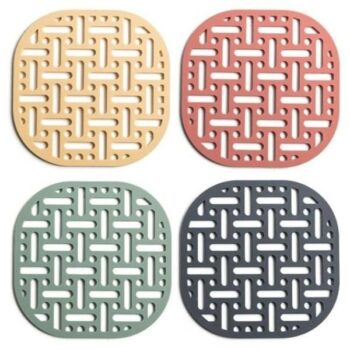 Intra απο ξύλο plywood 3mm-4mm πάχος - Σύγχρονα μαξιλάρια για ζεστά πιάτα σουβέρ για φλιτζάνια καφέ Δίασταση 30x30 cm Intraeaxys-eo24yml1 - Image 1