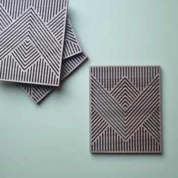 Intra απο ξύλο plywood 3mm-4mm πάχος - Μοντέρνα Ξύλινα Σουβέρ Δίασταση 30x30 cm Intraeaxys-pok08q87 - Image 4