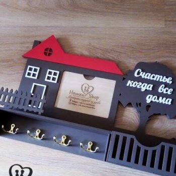 Intra απο ξύλο plywood 3mm-4mm πάχος - Πρότυπο κρεμάστρας Δίασταση 30x30 cm Intraeaxys-67wle2m1 - Image 1