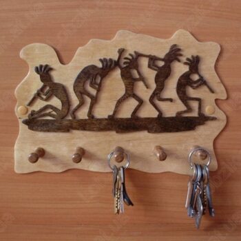 Intra απο ξύλο plywood 3mm-4mm πάχος - Μπρελόκ Κοκοπέλλι Δίασταση 5x5 cm Intraeaxys-joedk561 - Image 1