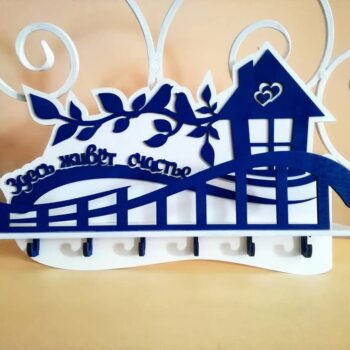 Intra απο ξύλο plywood 3mm-4mm πάχος - Κλειδοθήκη Lasercut Δίασταση 30x30 cm Intraeaxys-m1d6gw37 - Image 1