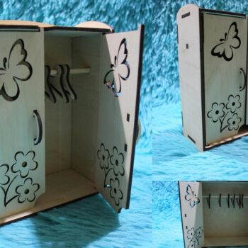 Intra απο ξύλο plywood 3mm-4mm πάχος - Ντουλάπα με κρεμάστρα πρότυπο ξύλινων επίπλων Δίασταση 30x30 cm Intraeaxys-zo9ykzy7 - Image 1