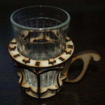 Intra απο ξύλο plywood 3mm-4mm πάχος - Ξύλινη ποτηροθήκη Δίασταση 30x30 cm Intraeaxys-078yqjqo - Image 1