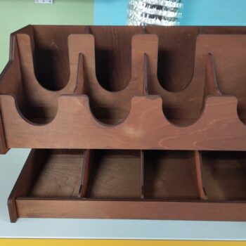 Intra απο ξύλο plywood 3mm-4mm πάχος - Φλιτζάνι καφέ Δίασταση 30x30 cm Intraeaxys-m1d65yx7 - Image 3