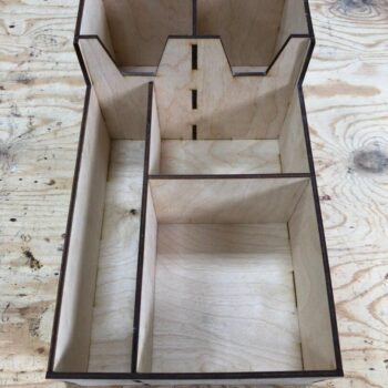 Intra απο ξύλο plywood 3mm-4mm πάχος - Κουτί αποθήκευσης χάρτινου ποτηροθήκης καφέ για τσάι Δίασταση 30x30 cm Intraeaxys-p7ymep27 - Image 1