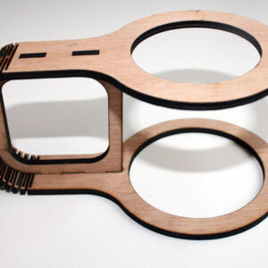 Intra απο ξύλο plywood 3mm-4mm πάχος - Ποτηροθήκη Δίασταση 30x30 cm Intraeaxys-d1lw367m